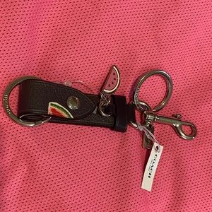 🍉🍉🍉COACH keychain with watermelon print🍉🍉🍉